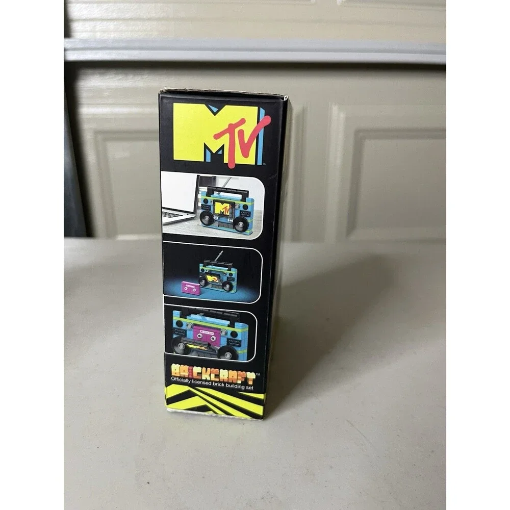 Brickcraft MTV Boom Box Brick Building Set New Sealed Box